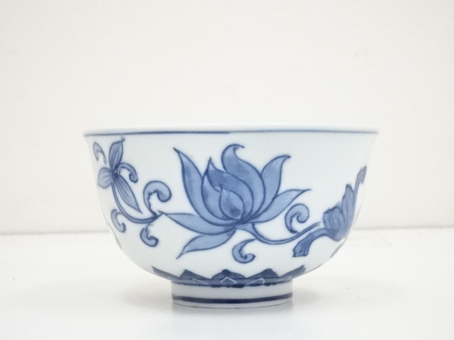 道具 ] - 道具 春甫造 染付花唐草茶碗（共箱） | ネットショップ圭